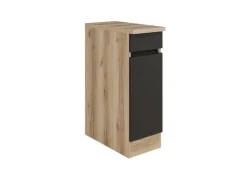 Optifit Küchen-Unterschrank 30 x 88 x 60 cm Noah420 Anthrazit Wildeiche NB