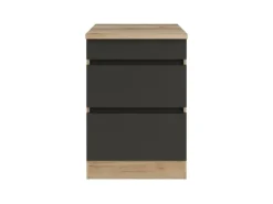 Optifit Küchen-Unterschrank mit Auszügen 60x88x60cm Noah420 Anthra. WildEiche NB