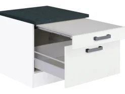 Optifit Küchen-Unterschrank Salo214 60 cm Weiß für Trockner und Waschmaschine