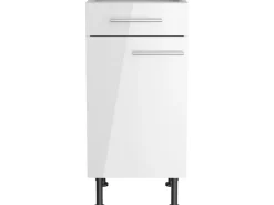 Optifit Küchen-Unterschrank Rurik986 40 cm x 87 cm x 58,4 cm Weiß