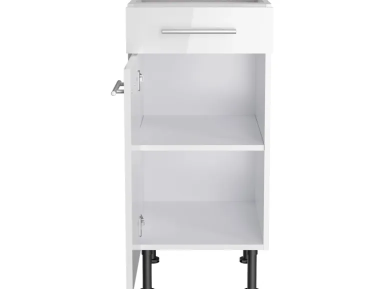 Optifit Küchen-Unterschrank Rurik986 40 cm x 87 cm x 58,4 cm Weiß
