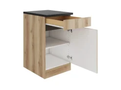 Optifit Küchen-Unterschrank 50 x 88 x 60 cm Kaya290 Wildeiche Nachbildung
