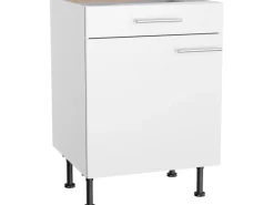 Optifit Küchen-Unterschrank Bengt932 60 cm x 87 cm x 58,4 cm Weiß