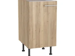 Optifit Küchen-Unterschrank Erik290 45 cm x 87 cm x 58,4 cm Wildeiche