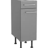 Optifit Küchen-Unterschrank Mats825 30 cm x 87 cm x 58,4 cm Basaltgrau