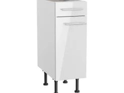 Optifit Küchen-Unterschrank Rurik986 30 cm x 87 cm x 58,4 cm Weiß