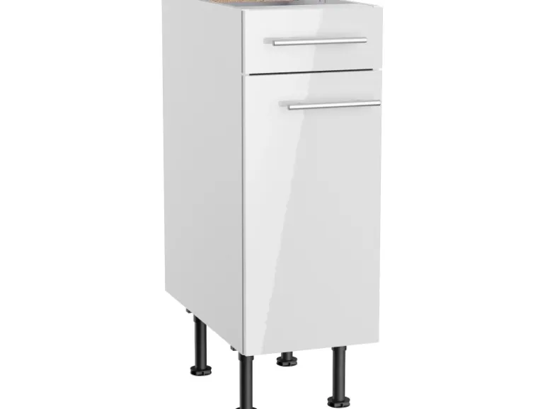 Optifit Küchen-Unterschrank Rurik986 30 cm x 87 cm x 58,4 cm Weiß