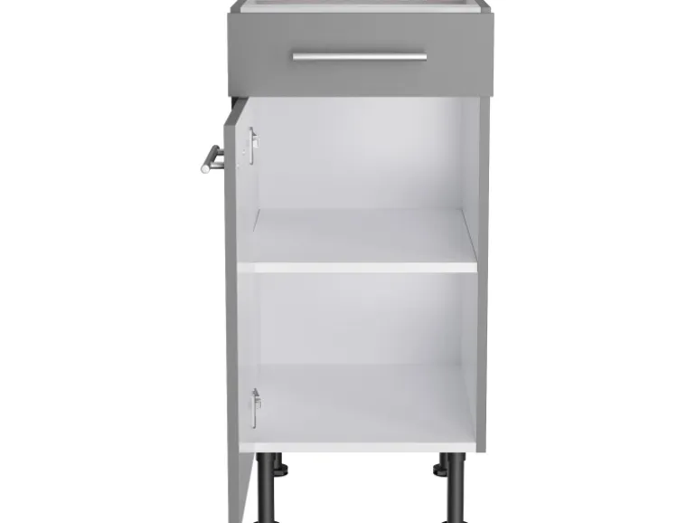 Optifit Küchen-Unterschrank Mats825 40 cm x 87 cm x 60 cm Basaltgrau