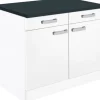 Optifit Küchen-Unterschrank Salo214 100 cm Weiß