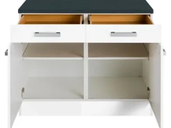 Optifit Küchen-Unterschrank Salo214 100 cm Weiß