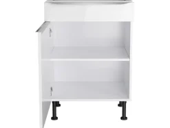 Optifit Küchen-Unterschrank Arvid986 60 cm x 87 cm x 58,4 cm Weiß