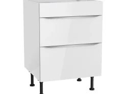 Optifit Küchen-Unterschrank für Kochfeld Arvid986 60 cm x 87 cm x 58,4 cm Weiß