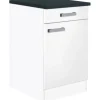 Optifit Küchen-Unterschrank Salo214 50 cm Weiß