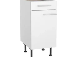 Optifit Küchen-Unterschrank Bengt932 40 cm x 87 cm x 58,4 cm Weiß