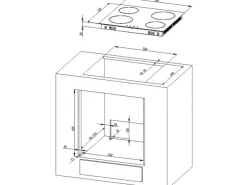 Optifit Küchenzeile KPLS 2702-9+ Liv.290/Sav.405 Wildeiche Nb./Steingrün 270cm