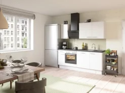 Optifit Küchenzeile Optikoncept Rurik 210 cm Weiß