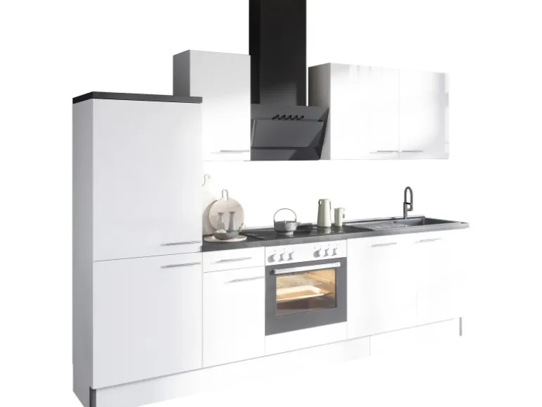 Optifit Küchenzeile Optikoncept Rurik 270 cm Weiß