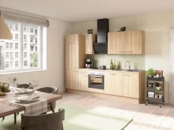 Optifit Küchenzeile Optikoncept Erik 270 cm Wildeiche Nachb.