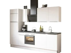 Optifit Küchenzeile Optikoncept Arvid ohne E-Geräte 270 cm Weiß