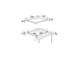 Optifit Küchenzeile OPTIkombi Noah420 mit E-Geräten 270 cm Anthrazit/Wildeiche