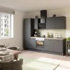 Optifit Küchenzeile Optikoncept Ingvar 270 cm Anthrazit
