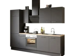 Optifit Küchenzeile Optikoncept Ingvar 270 cm Anthrazit