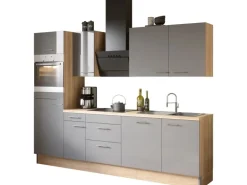Optifit Küchenzeile Optikoncept Jonte 270 cm Anthrazit-Wildeiche Nachb.