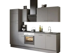 Optifit Küchenzeile Optikoncept Mats 270 cm Basaltgrau