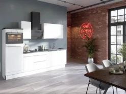 Optifit Küchenzeile Optikoncept Arvid 270 cm Weiß