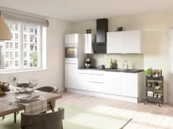 Optifit Küchenzeile Optikoncept Arvid 270 cm Weiß