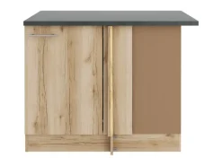 OPTIFIT Livorno290 Küchen-Eck-Unterschrank 110 cm Wildeiche Nachbildung