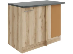 OPTIFIT Livorno290 Küchen-Eck-Unterschrank 110 cm Wildeiche Nachbildung