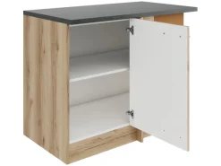 OPTIFIT Livorno290 Küchen-Eck-Unterschrank 110 cm Wildeiche Nachbildung