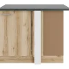 OPTIFIT Livorno290 Küchen-Eck-Unterschrank 110 cm Wildeiche Nachbildung