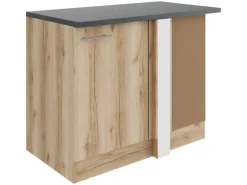OPTIFIT Livorno290 Küchen-Eck-Unterschrank 110 cm Wildeiche Nachbildung