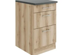 OPTIFIT Livorno290 Küchen-Unterschrank 50 cm Wildeiche Nachbildung