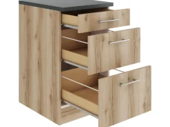 OPTIFIT Livorno290 Küchen-Unterschrank 50 cm Wildeiche Nachbildung