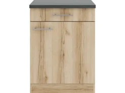 OPTIFIT Livorno290 Küchen-Unterschrank 60 cm Wildeiche Nachbildung
