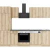 OPTIFIT Livorno290 Küchenzeile 270 cm Wildeiche Nachbildung
