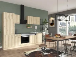 OPTIFIT Livorno290 Küchenzeile 270 cm Wildeiche Nachbildung