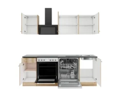 OPTIFIT Livorno290 Küchenzeile 210 cm Wildeiche Nachbildung