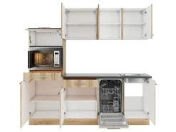 OPTIFIT Livorno290 Küchenzeile 210 cm Wildeiche Nachbildung