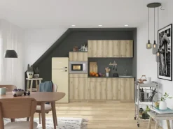 OPTIFIT Livorno290 Küchenzeile 210 cm Wildeiche Nachbildung