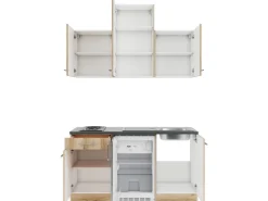 OPTIFIT Livorno290 Miniküche 150 cm Wildeiche Nachbildung