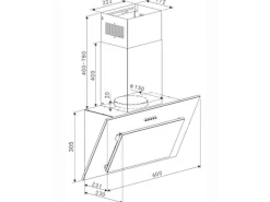 OPTIFIT Livorno290/Bari407 Küchenzeile 270 cm Wildeiche Nachbildung / Rostrot