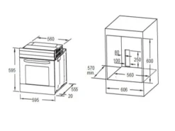 OPTIFIT Livorno290/Bari407 Küchenzeile 270 cm Wildeiche Nachbildung / Rostrot