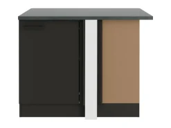 OPTIFIT Madrid420 Küchen-Eck-Unterschrank 110 cm Anthrazit Matt