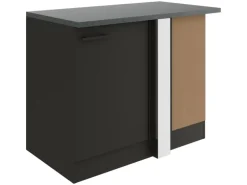OPTIFIT Madrid420 Küchen-Eck-Unterschrank 110 cm Anthrazit Matt