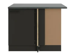 OPTIFIT Madrid420 Küchen-Eck-Unterschrank 110 cm Anthrazit Matt