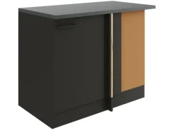 OPTIFIT Madrid420 Küchen-Eck-Unterschrank 110 cm Anthrazit Matt